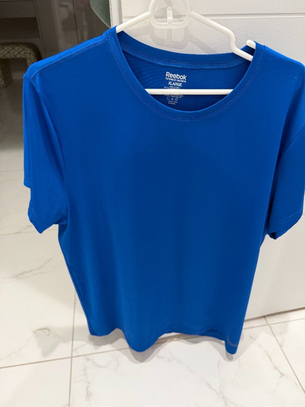 REEBOK MEN'S SPORTSWARE TEASHIRT XL.  BLUE-NEW WITHOUT TAG